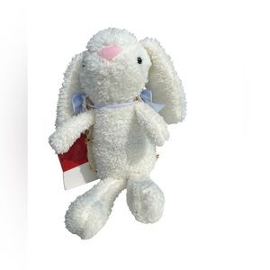 Plush White Bunny Stuffed Animal with Pink Nose - Brand Unspecified